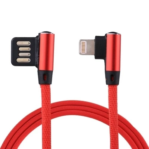 کابل شارژ USB به لایتنینگ 90 درجه 90 degree USB to Lightning charging cable