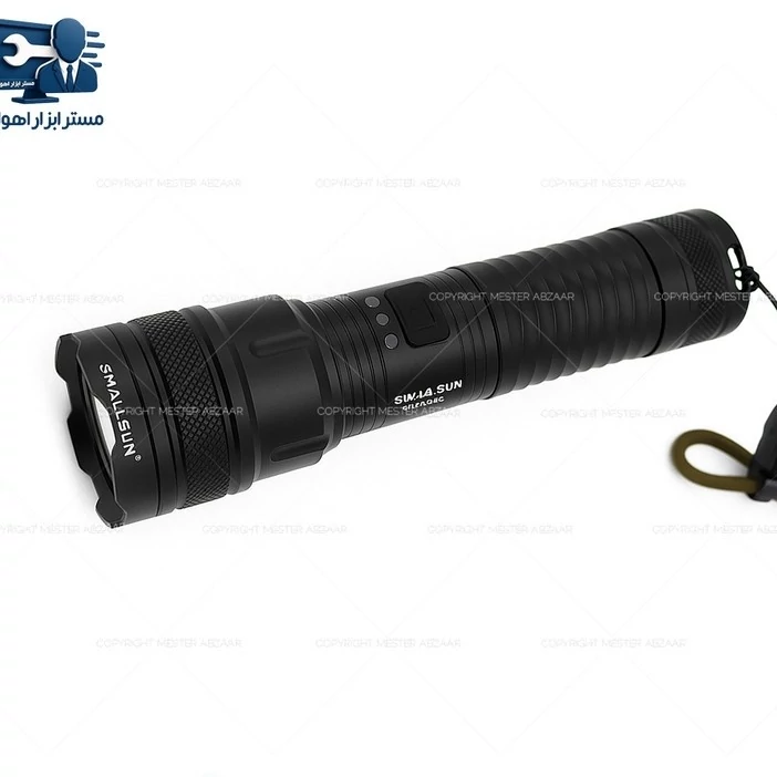 چراغ قوه فلزی دستی مسافرتی جیبی شارژی چند حالته زوم دار اسمال سان مدل SMALL SUN ZY-Z08