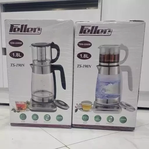 چای ساز روهمی فلر 190تمام لمسی در دو رنگ مشکی و سفید کیفیت عالی