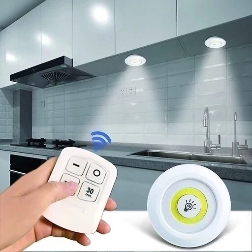 چراغ زیرکابینتی ریموت دار سه تایی