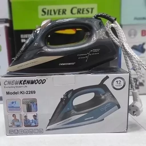 اتو بخار درجه یک کاملاً هوشمند نیو کنوود new kenwood توان 2600 وات کفی سرامیک مخزن بزرگ 000