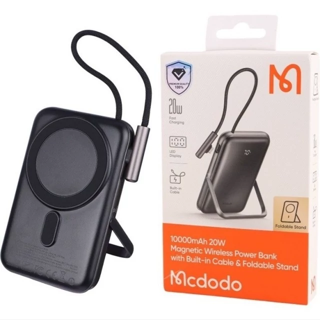 پاور بانک بی سیم 10000 فست شارژ 15 وات تایپ سی 20 وات مک دودو MC-181 PD 20W Mcdodo