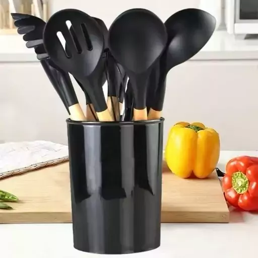 سرویس کفگیر و ملاقه 12 پارچه کیچن ست مدل UNT45 ( سایز کوچک )