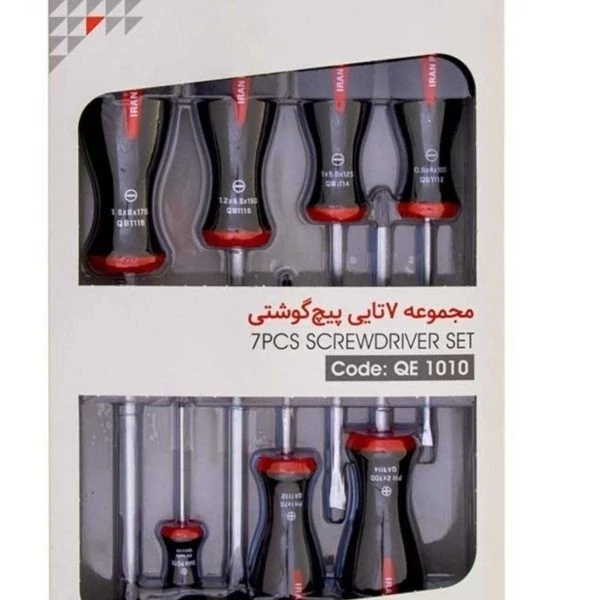مجموعه 7 تایی پیچ گوشتی ایران پتک QE-1010