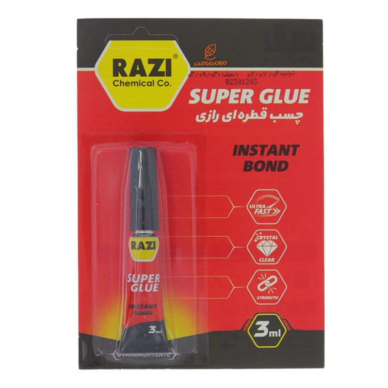 چسب قطره ای رازی مدل SUPER GLUE 2