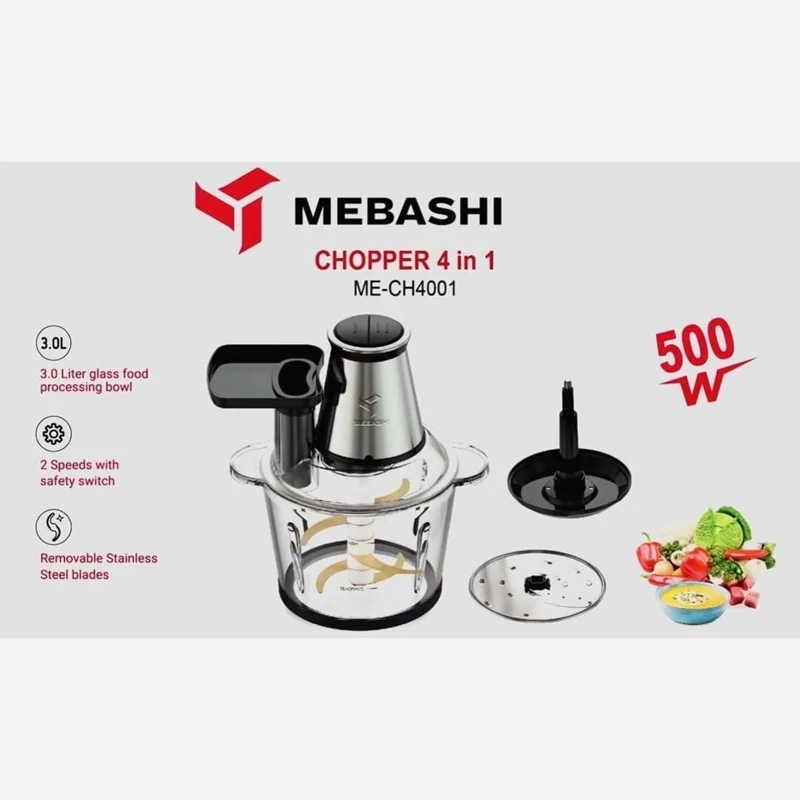 خردکن مباشی و سالاد ساز مدل MH-CH4001
