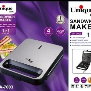 ساندویچ ساز یونیک 4 اسلایس3000 وات بدنه استیل
