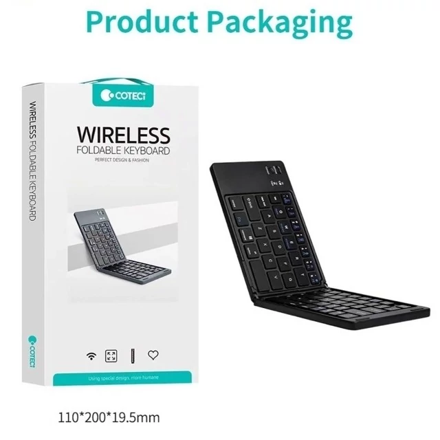 کیبورد بلوتوثی تاشو کوتسی 64017 Coteci Wireless