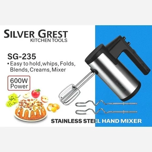 همزن برقی سیلورکرست SILVER CREST مدل SG-235 موتورمسی پرقدرت600وات گیربوکسی،بدنه استیل