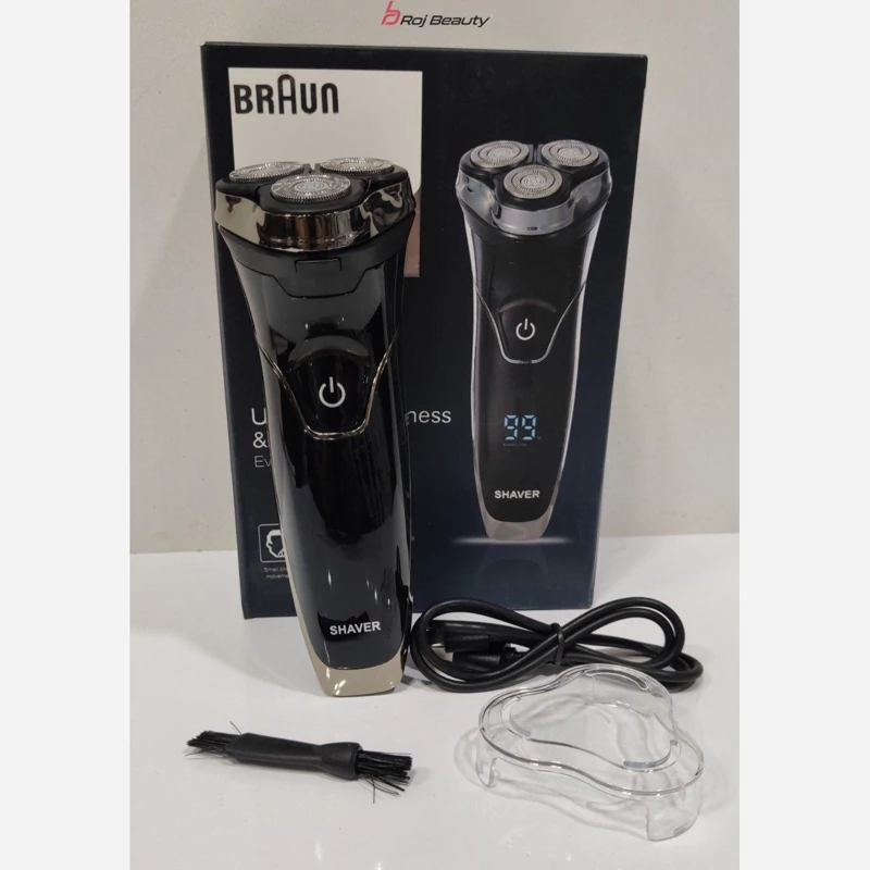 ریش تراش سه تیغ براون دیجیتال BRAUN مدل 9866prestige
