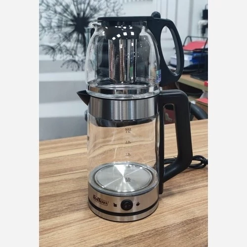 چای ساز فلر مدل TS 312 ظرفیت کتری 2.5 لیتر و قوری 1.7 لیتر وکیوم