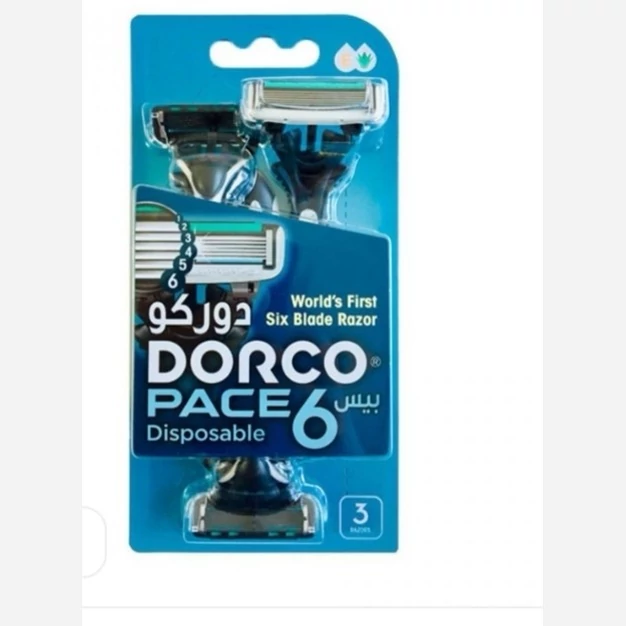 خودتراش مردانه 6 تیغ دورکو مدل Pace 6 بسته 3 عددی