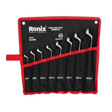 آچار سری 8 عددی دو سر رینگ ساخت کشور هند رونیکس RH-2304