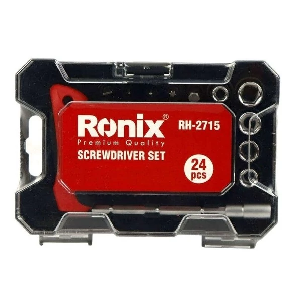مجموعه 24 عددی پیچ گوشتی جغجغه ای و سری بکس رونیکس...