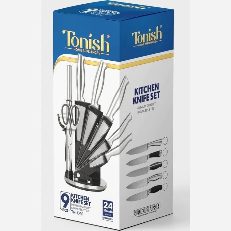سرویس چاقوی آشپزخانه 9 پارچه تونیش مدل TN-1040