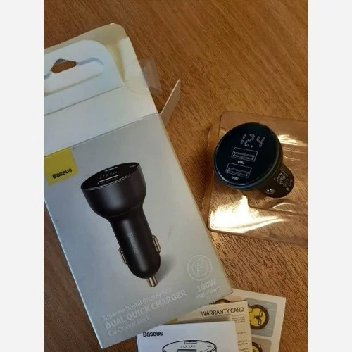 شارژر فندکی فست شارژ 100 وات دو پورت بیسوس مدل Baseus CCZX 01