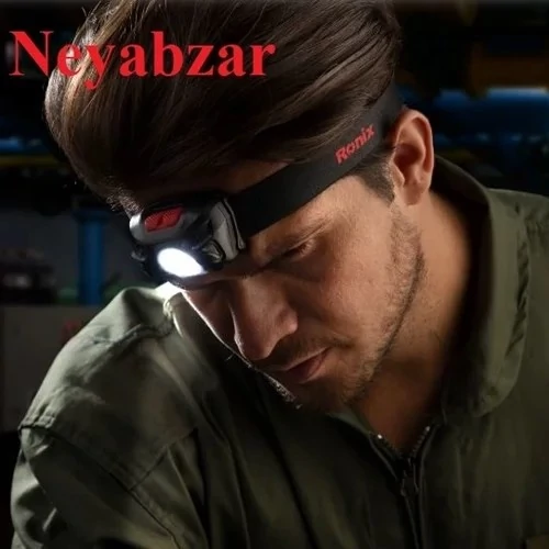 چراغ پیشانی3 واتی قابل شارژ و حسگر حرکت - 120 لومن مدل RH-4286 رونیکس