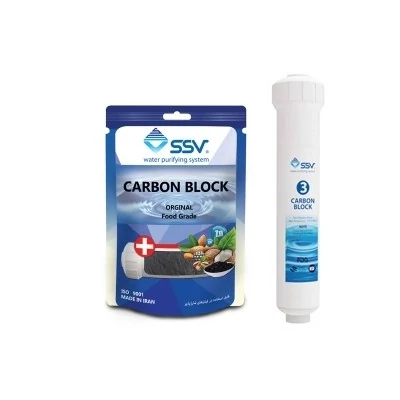 فیلتر دستگاه تصفیه کننده آب اس اس وی مدل Carbon block به همراه بسته شارژر یدک  55