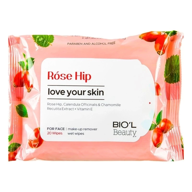 دستمال مرطوب بیول مدل Rose HiP بسته 20 عددی