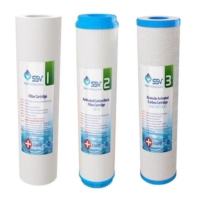فیلتر دستگاه تصفیه آب اس اس وی مدل آنتی باکتریال بسته 3 عددی 5.0