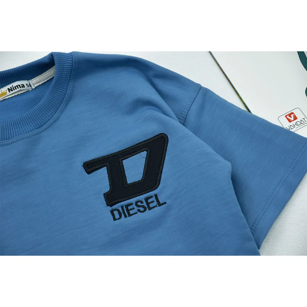 ست تیشرت و شلوار بگ پسرانه طرح DIESEL جنس پنبه