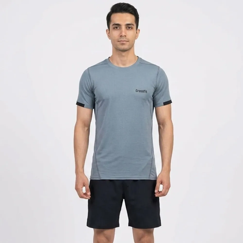 تیشرت ورزشی مردانه مدل CROSSFIT جنس فلامنت سوزنی کد 11575