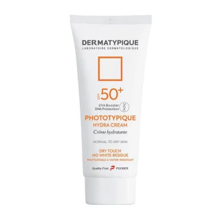 ضدآفتاب بی رنگ هیدرا مناسب پوست خشک +SPF50 درماتیپیک 50ml