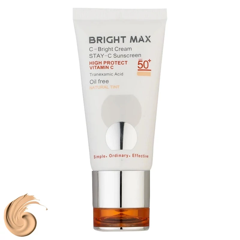 کرم ضد آفتاب و ضد لک سی برایت SPF50 برایت مکس 50 میلی لیتر