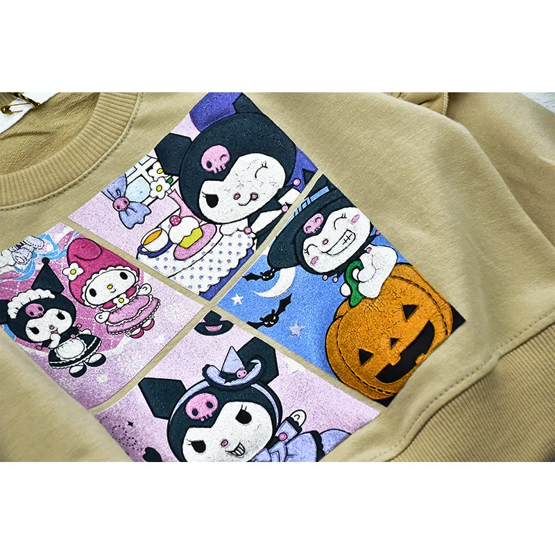 بلوز دخترانه طرح کرومی آستین بلند پنبهای