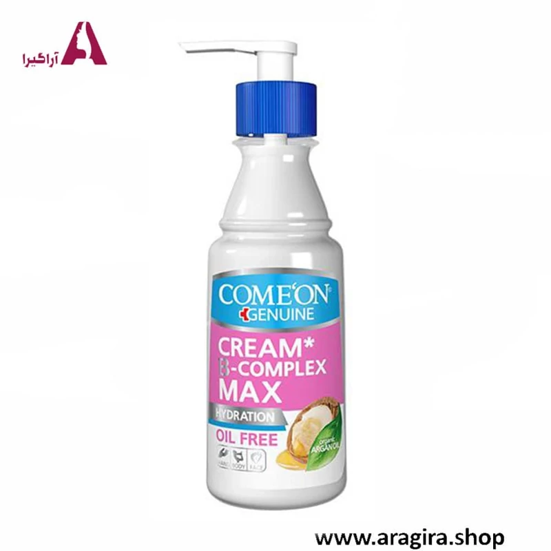 کرم پمپی پوست چرب کامان 400ml