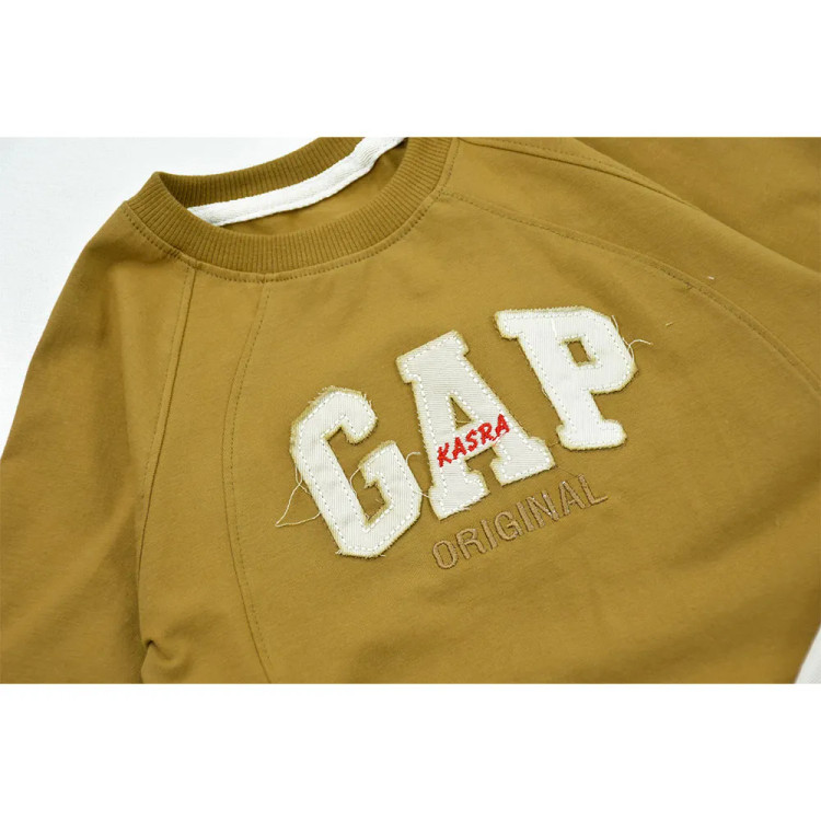 ست تیشرت و شلوارک پسرانه GAP طرح باکسی جنس پنبه و کتان