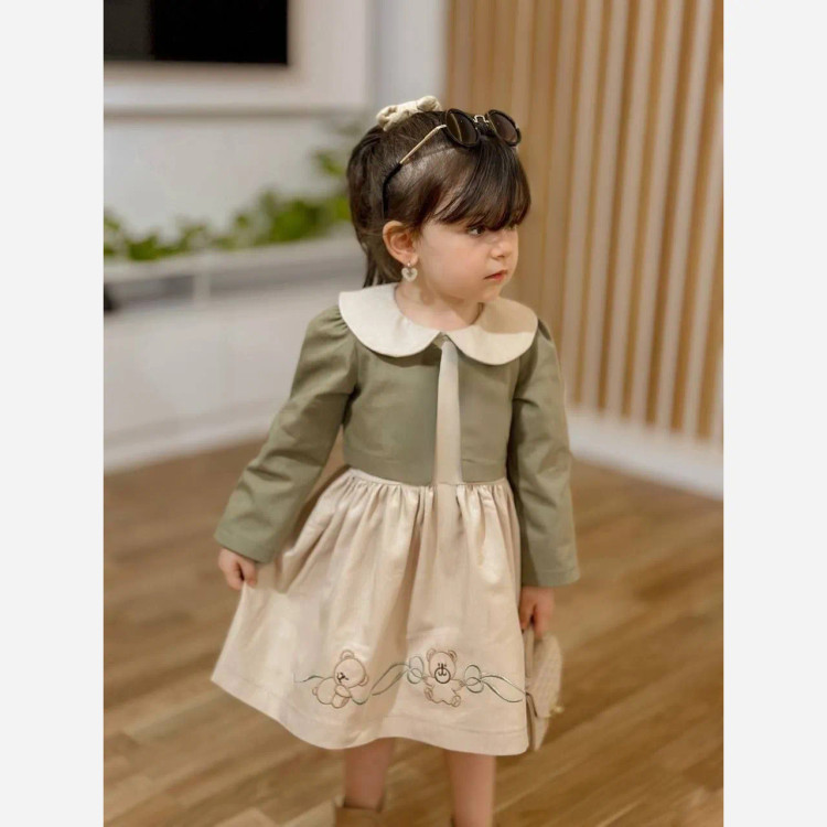 کت و سارافون دخترانه گلدوزی شده مناسب 3 تا 7 سال با طراحی خاص و دوخت تمیز
