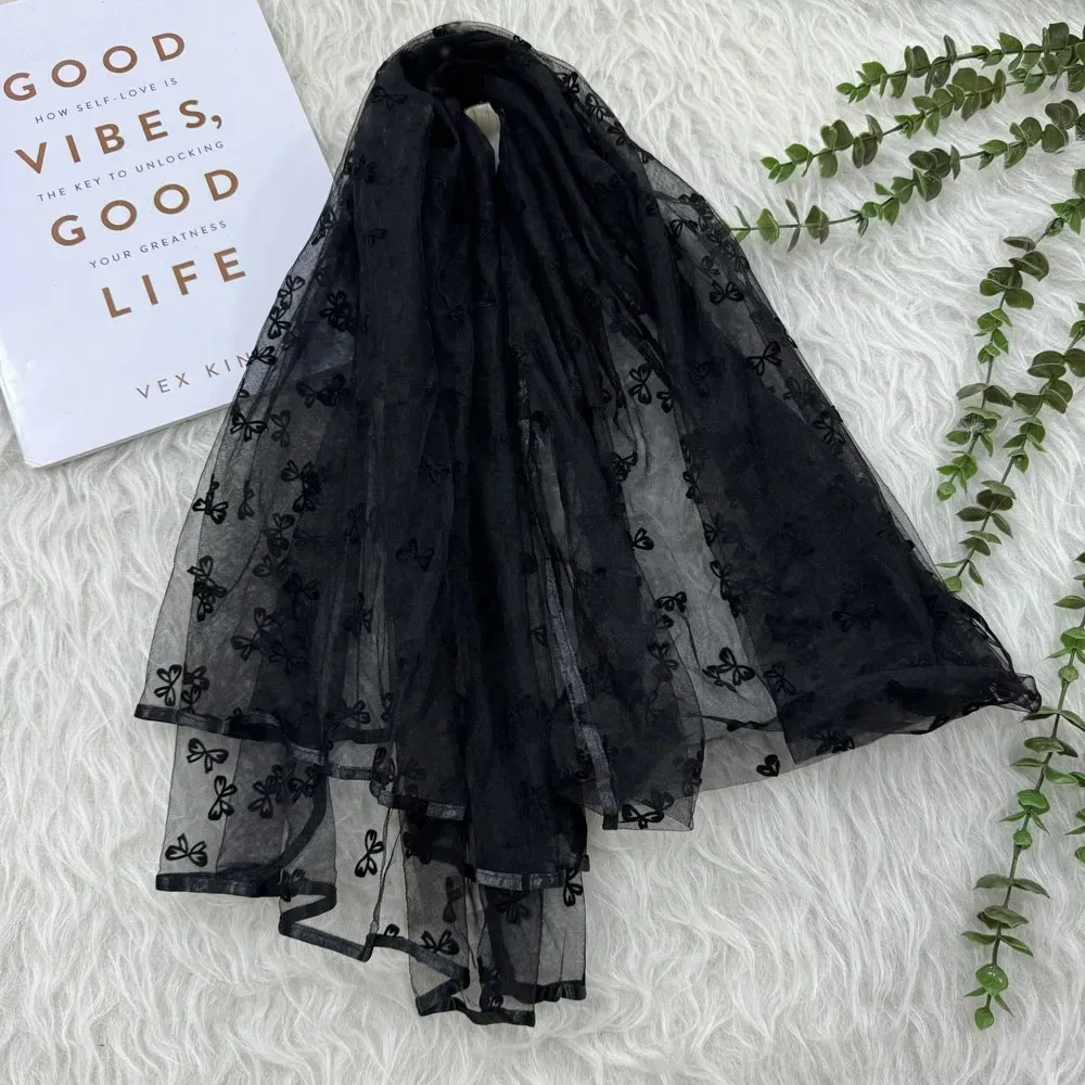 شال حریر مجلسی زنانه قواره بزرگ 200 در 80 سانتیمتر بدون سُر خوردن
