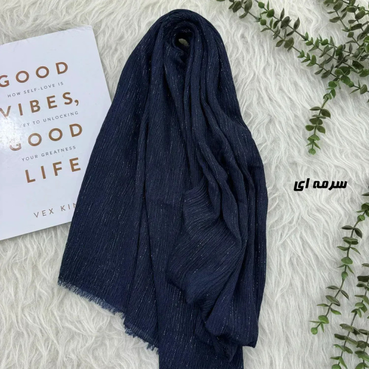 شال لمه دور ریش نخی ابعاد 75 در 195 سانتیمتر