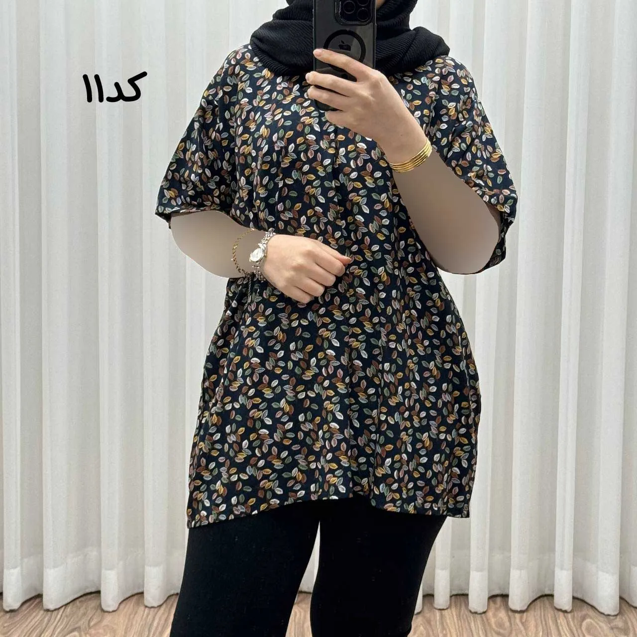تیشرت نخی فری سایز زنانه مصی کد 1394 تن خور راحت چهارفصل