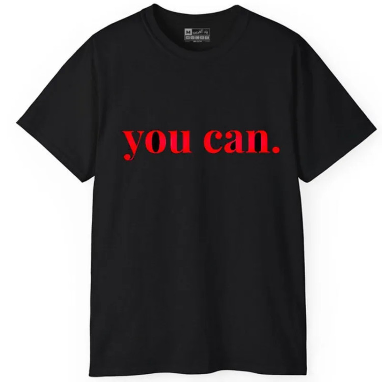 تی شرت آستین کوتاه مردانه پاد آفرین مدل کلمه انگلیسی کد 286