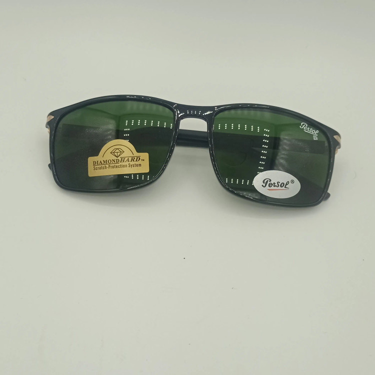 عینک آفتابی پرسول persol کد 8076 ساخت ایتالیا شیشه دایموند هارد ضد خش UV400 دسته فنر TR سایز 56