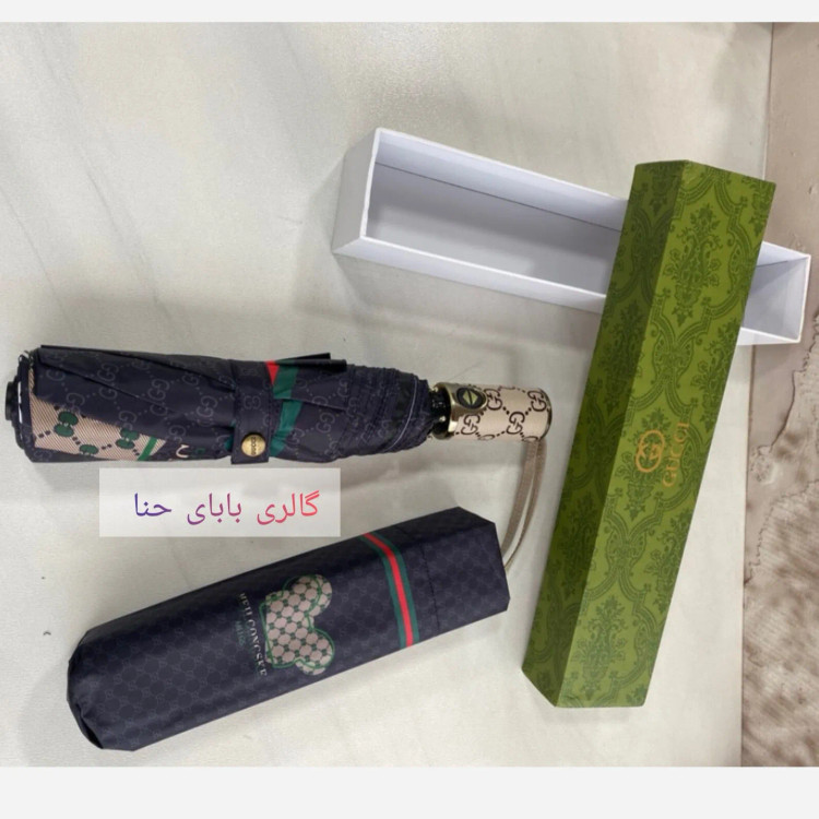 چتر اتوماتیک گوچی مدل جعبه ای ضد باد و ضد آب