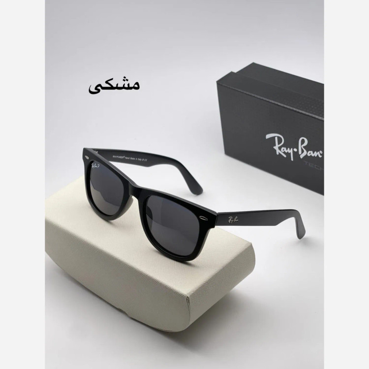 عینک ویفری پلاریزه ریبن شیشه سنگ سایز 54 مدل RB2140 لنز UV400