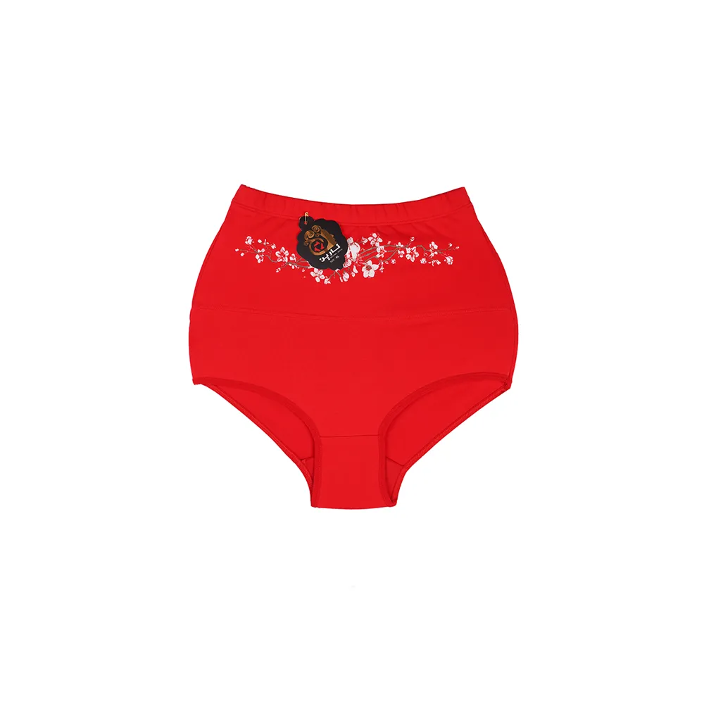 شورت اسلیپ زنانه کتان گنی طرح گل دار نارین نارین نخی سایز XL و 2XL
