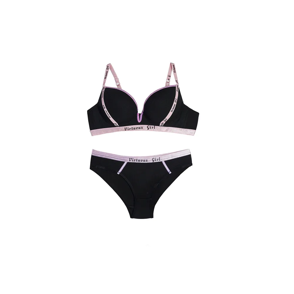 ست شورت و سوتین اسفنجی فنردار کش اسپرت VIRTUOUS GIRL سایز 75 تا 95 جنس فانریپ کبریتی