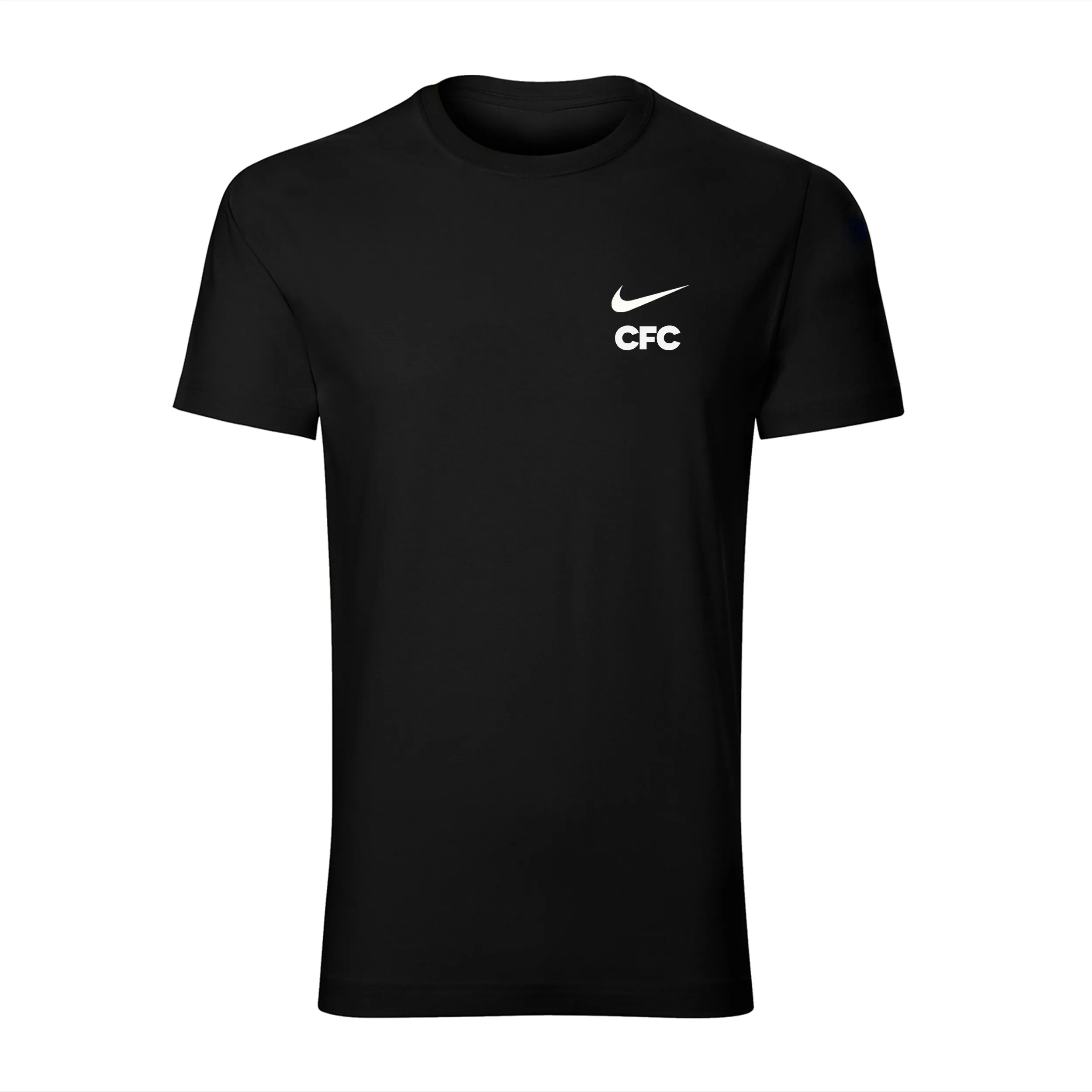 تیشرت آستین کوتاه مردانه طرح CFC مدل Y 9799 مشکی یقه گرد مناسب چهار فصل