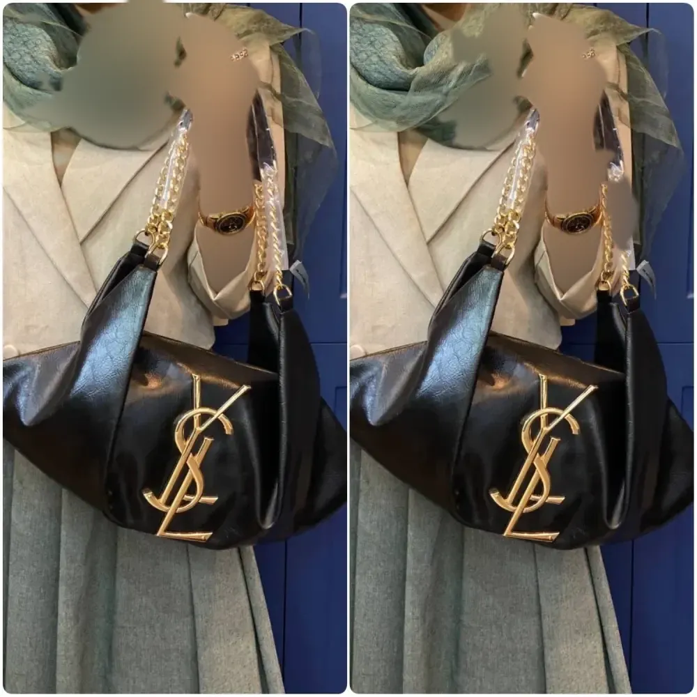 کیف یاشیل چرم باکیفیت طلایی نقره ای سایز آزاد 50*25 سانت