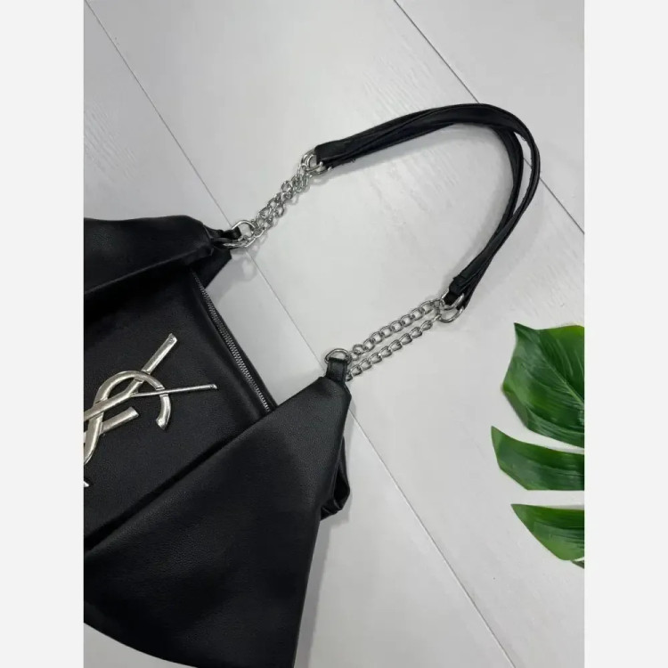 کیف یاشیل چرم باکیفیت طلایی نقره ای سایز آزاد 50*25 سانت
