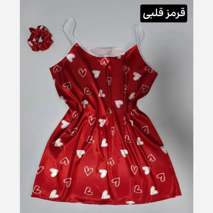 تاپ بلند زنانه مدل واسکارنچی جنس ساتن الیکس فری سایز