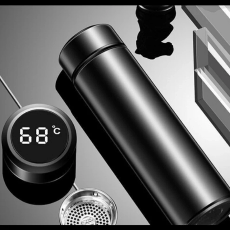 فلاسک هوشمند دماسنج دار گنجایش 0.5 لیتر