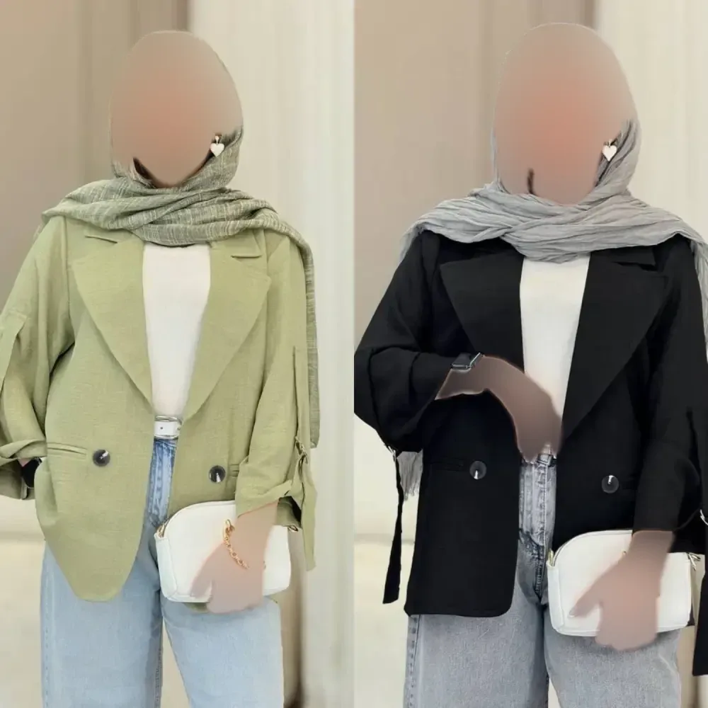 کت زنانه مدل طیبه جنس شانتون فری سایز 38 تا 48