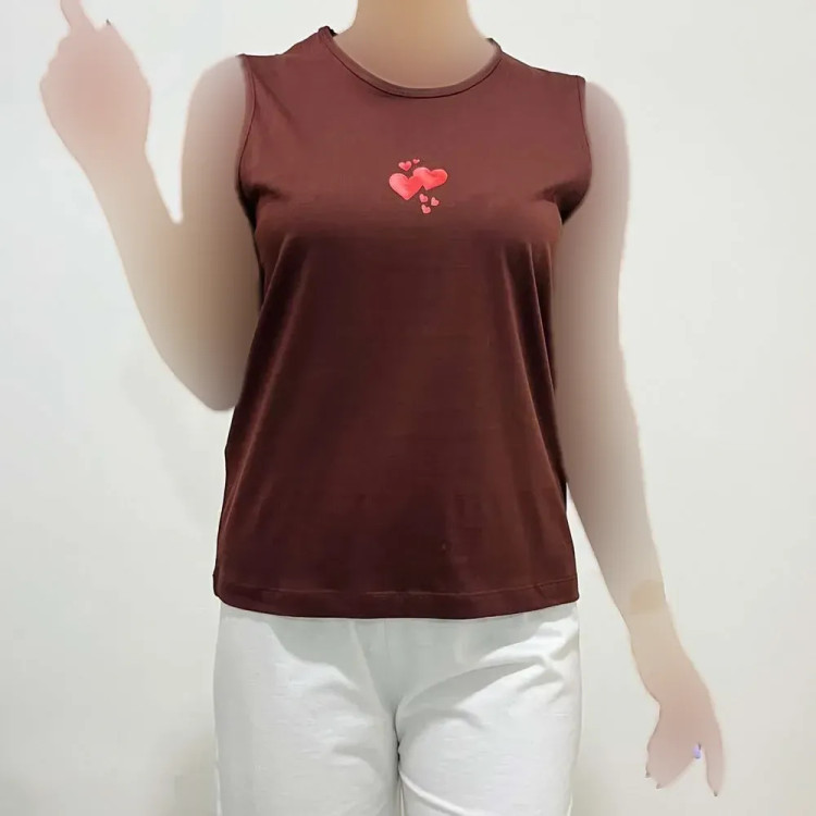 تاپ زنانه نخ پنبه چاپدار کد 1373
