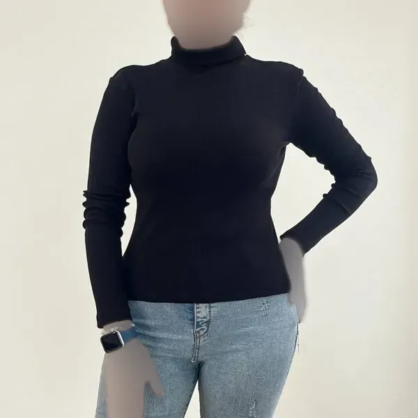 بلوز یقه اسکی کبریتی زنانه کد 1226 مناسب سایز 38 تا 46