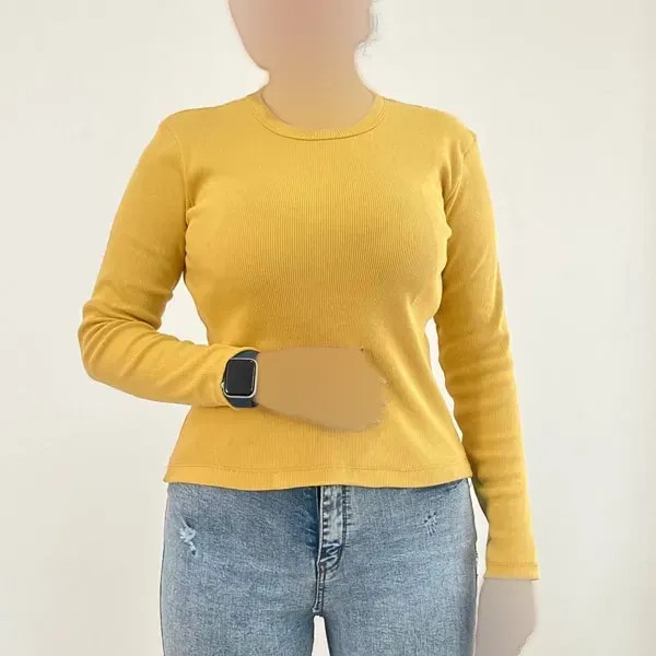 بلوز یقه گرد کبریتی زنانه کد 1225 مناسب سایز 38 تا 46